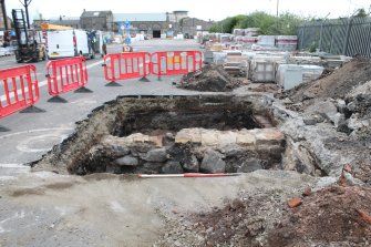 Trial Trench Evaluation photograph, General shot of TR04, Salamander and Baltic Street, Leith, Edinburgh