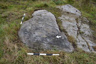 Digital photograph of panel to east, from Scotland's Rock Art project, Midton, 1, Highland