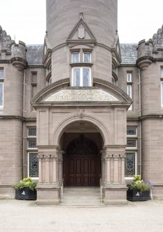 Inglis Memorial Hall.  View of entrance on west facade.