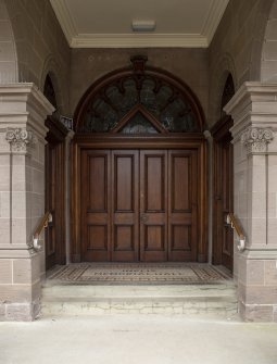 Inglis Memorial Hall.  View of entrance.