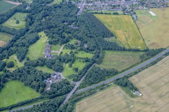 Oblique aerial view