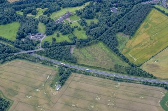 Oblique aerial view