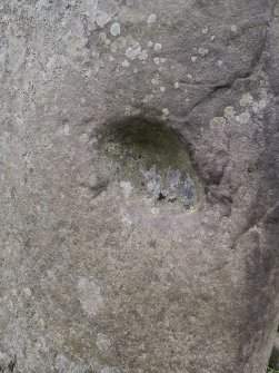 Digital photograph of panel, from Scotland's Rock Art project, The Glebe Stone, Whitefield, Scottish Borders, The
