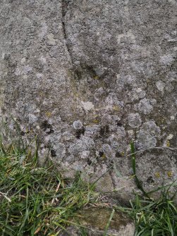 Digital photograph of panel, from Scotland's Rock Art project, The Glebe Stone, Whitefield, Scottish Borders, The

