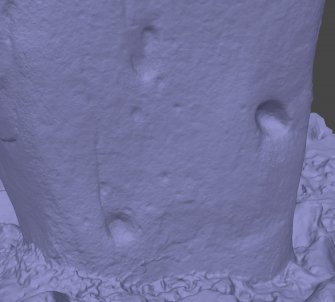 Snapshot of 3D model, from Scotland's Rock Art project, The Glebe Stone, Whitefield, Scottish Borders, The
