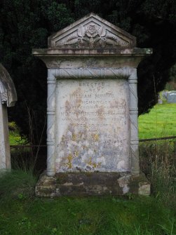 Kiltarlity Old Parish Church, burial ground, gravestone of Hugh Munro of Guisachan d.1876 and Mary Mackenzie d.1886