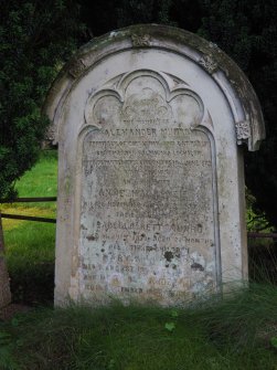 Kiltarlity Old Parish Church, burial ground, gravestone of William Munro of Guisachan, latterly postmaster Balmacara d.1872 and family