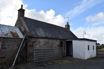 Standing Building Survey photograph, House from North-East, Netherhills Croft, Fisherie, Turriff, Aberdeenshire