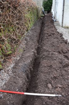 Watching Brief photograph, Trench completed, Knock Hill House, Glenbervie, Aberdeenshire