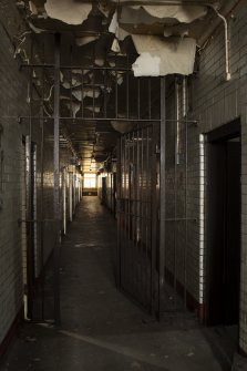 Cell block first floor View of main corridor looking south