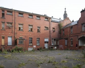 Courtyard View of north range and east range from southeast