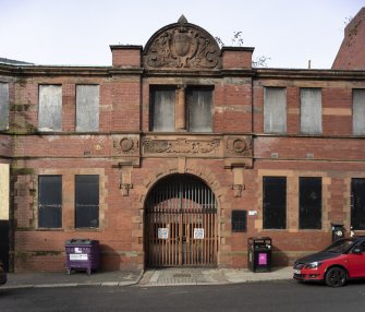 Courtyard pend entrance from east