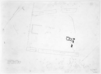 Survey drawing; chambered cairn, Crarae Garden.