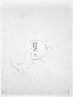 Survey drawing; chambered cairn, Kilchoan.