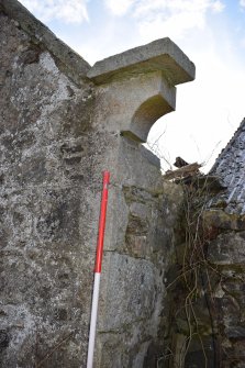 Standing Building Survey photograph, NW corner Room 6, Kinharrachie Farm, Kinharrachie, Ellon, Aberdeenshire