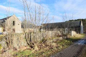 Standing Building Survey photograph, Farm from SW, Kinharrachie Farm, Kinharrachie, Ellon, Aberdeenshire