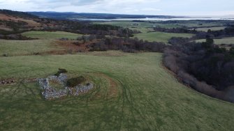 Oblique aerial view