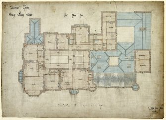 Dundee, Castleroy.
Plan for first floor.
Titled: 'Mansion House for George Gilroy Esquire'.
Insc:'72 George Street, Perth 25/2/67'