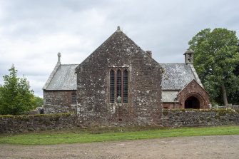 Careston Parish Church.  North elevation from north.