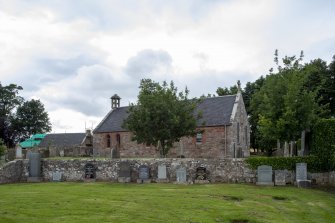 Careston Parish Church.  General view from south east.