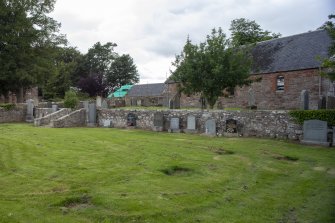 Careston Parish Church.  General view from south east.