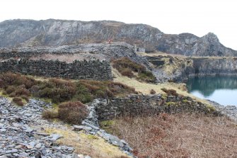 Easdale Island, looking towards boiler house from Windmill Quarry