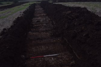 Evaluation photograph, Trench 2, Lainshaw Stables, Stewarton, East Ayrshire