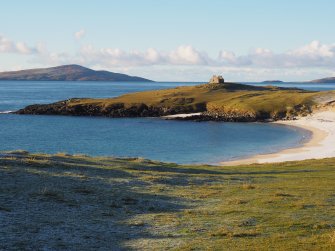 General view from E with Pabbay in background