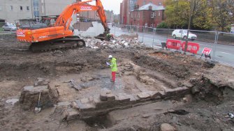 Excavation photograph, Working shot, 396-410 Gorgie Road, Edinburgh