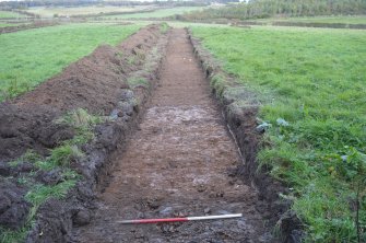 Evaluation photograph, Trench 8, Post-excavation, Taken from SW, Cathkin Road, Carmunnock, Glasgow