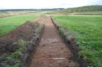 Evaluation photograph, Trench 8, Post-excavation, Taken from SW, Cathkin Road, Carmunnock, Glasgow