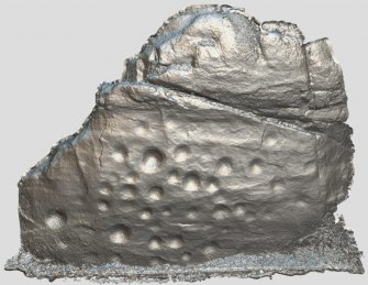 Snapshot of 3D model, Scotland's Rock Art Project, Achaneas, Highland