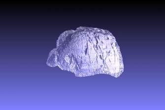 3D model snapshot, Scotland's Rock Art Project, Achnabreck 10, Kilmartin, Argyll and Bute