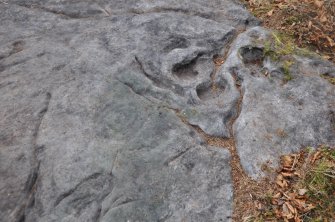 Digital photograph of close ups of motifs, Scotland's Rock Art Project, Castleton 12, Stirling