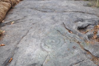 Digital photograph of close ups of motifs, Scotland's Rock Art Project, Castleton 12, Stirling