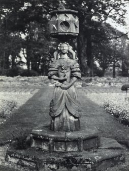 Detail of sundial at Lennoxlove near Haddington