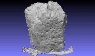 Snapshot of 3D model, Scotland's Rock Art Project, Thorax 1, Aberdeenshire