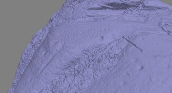 Snapshot of 3D model, Scotland's Rock Art Project, Cloanlawers 1, Loch Tay, Perth and Kinross