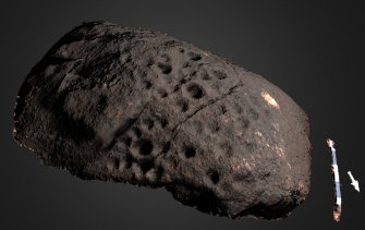 Snapshot of 3D model, Scotland's Rock Art Project, Kinerras, Highland