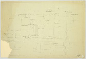 Mechanical copy of drawing of plan with annotations.