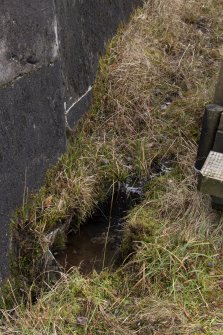 Carsfad Dam. Drainage channels