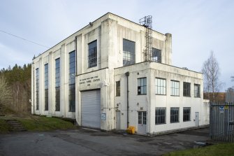 Carsfad Hydro Electric Power Station. Turbine House. View from north west