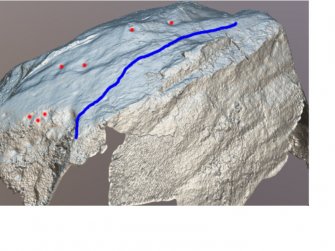 Snapshot of 3D model, Scotland's Rock Art Project, Dalreoich 4, Highland