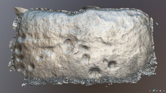 Snapshot of 3D model, from Scotland's Rock Art Project, Balnuarin of Clava South-West Centre 1, Highland