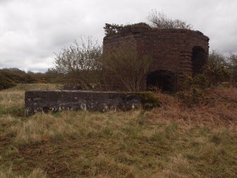 View of the chimney of the Boiler House from the WNW