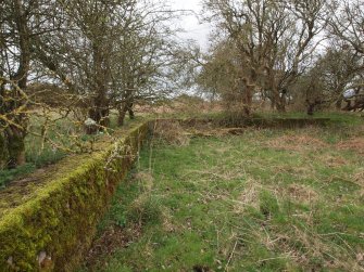 View from the north of the south east corner of the Boiler House enclosure