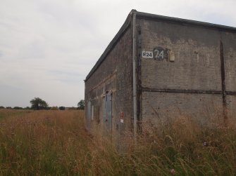 Explosives Magazine R24: view from the N of the NE corner of the building