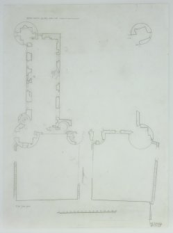 First floor plan.
Insc: 'Boyne Castle'.
