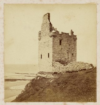 View of Greenan Castle.