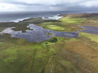 Oblique aerial view